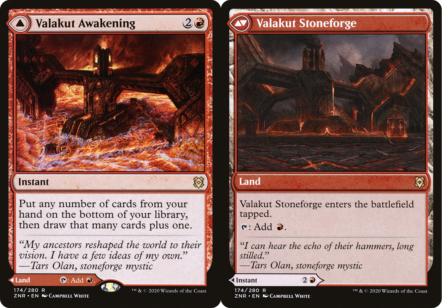 Back of a double-sided card